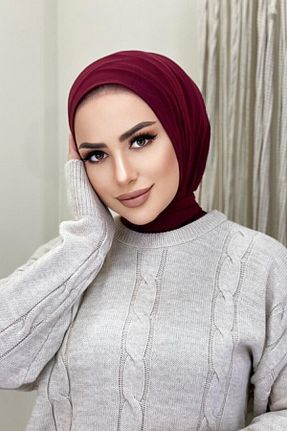 شال زرشکی زنانه پنبه ای R&S modibone - کد 207989285