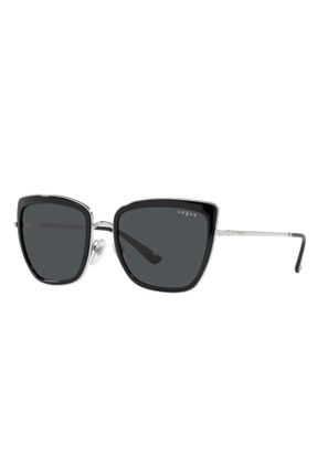 عینک آفتابی مشکی زنانه UV400 Vogue - کد 267180288