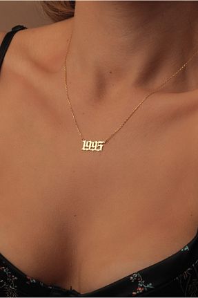 گردنبند نقره طلائی زنانه 925 عیار eddiajewellery - کد 267225664