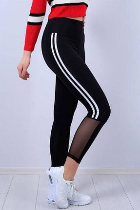 ساق شلواری اسپرت مشکی زنانه بلند shopshop - کد 46378318