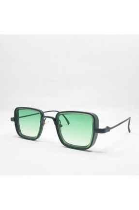 عینک آفتابی سبز زنانه 48 UV400 فلزی سایه روشن کد 263180255
