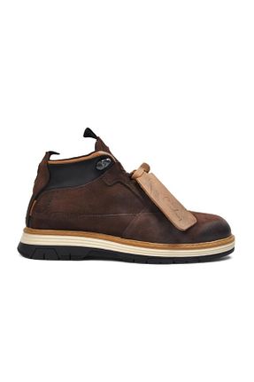 بوت / نیم بوت قهوه ای مردانه چرم خالص Pierre Cardin - کد 182254254