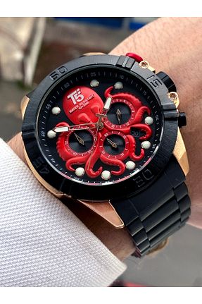 ساعت مچی مشکی مردانه 41-45 میلی متر T5 - کد 265881166