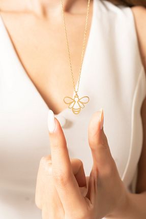 گردنبند نقره طلائی زنانه 925 عیار Violansia - کد 265881766