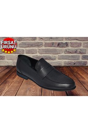 کفش کلاسیک مشکی مردانه چرم خالص Aktürk - کد 195737193