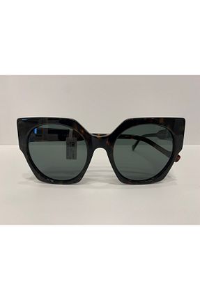 عینک آفتابی قهوه ای زنانه UV400 No Logo - کد 266321031
