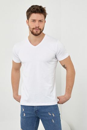 تیشرت سفید مردانه رگولار COOL TARZ - کد 266455720