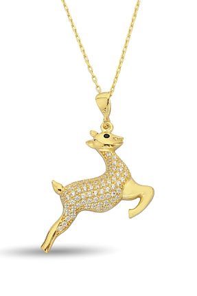 گردنبند نقره طلائی زنانه 925 عیار Argentum Concept - کد 266487107