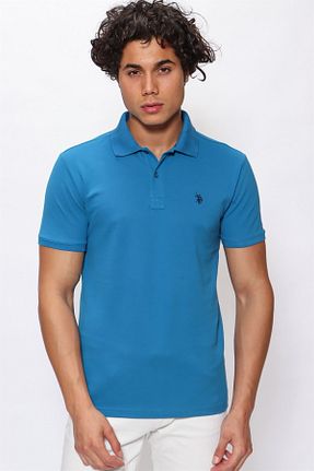 تیشرت آبی مردانه رگولار U.S. Polo Assn. - کد 266228137