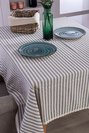 رومیزی طوسی کتان vivamaison - کد 266870612