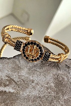 دستبند جواهر طلائی مردانه زیرکن Belleda - کد 266877877