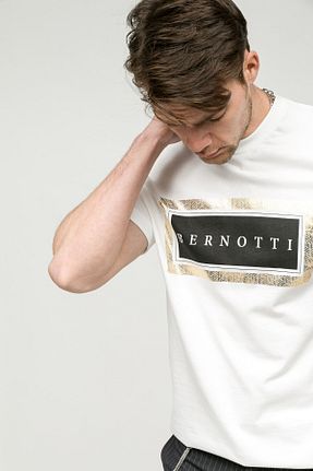 تیشرت سفید مردانه رگولار BERNOTTİ79 - کد 266714800
