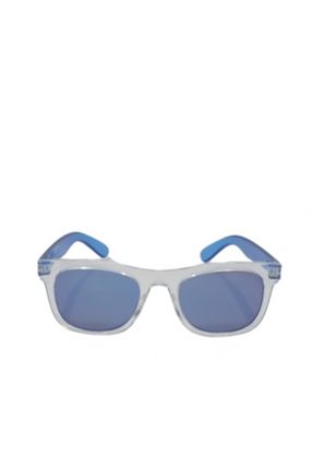 عینک آفتابی آبی بچه گانه 39 UV400 استخوان آینه ای مستطیل کد 267125427