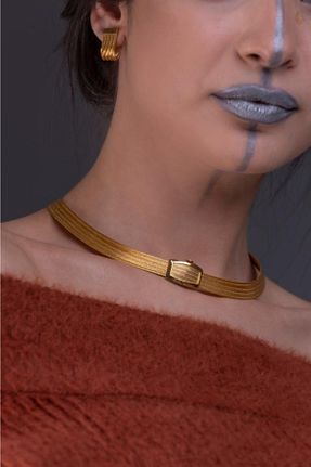 گردنبند جواهر طلائی زنانه روکش طلا Altuntaş Gold&Silver - کد 267216133