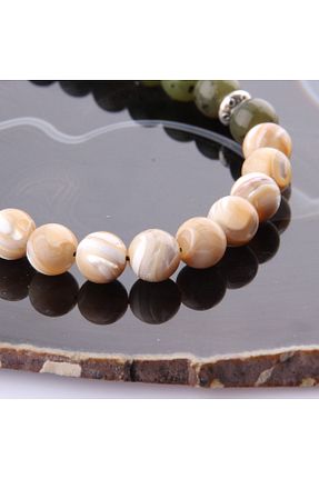 تسبیح نارنجی سنگ طبیعی OSMANLI DOĞAL TAŞ - کد 58879125