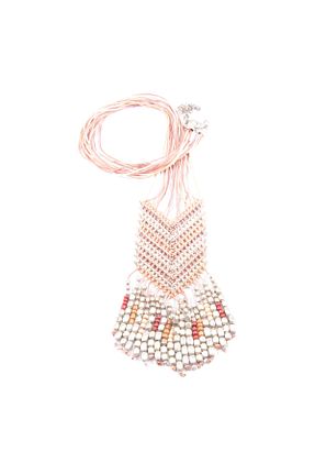 گردنبند جواهر سفید زنانه مس Tedz Collection - کد 75331696