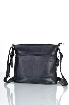 کیف پستچی سرمه ای زنانه چرم خالص fubileather - کد 70806208