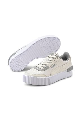 کفش اسنیکر بژ زنانه بند دار Puma - کد 269186283