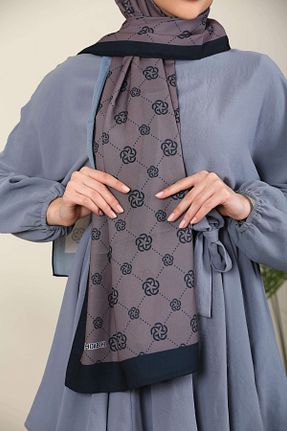 شال قهوه ای زنانه Medine İpeği ERGÜL - کد 267683071