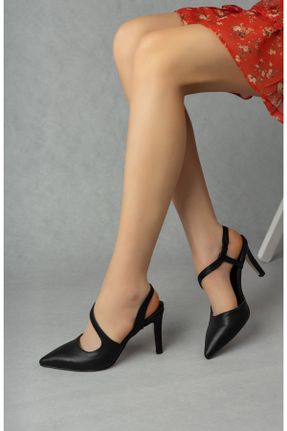 کفش پاشنه بلند کلاسیک مشکی زنانه چرم مصنوعی کد 268388832