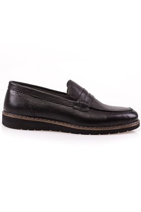 کفش لوفر مشکی مردانه چرم خالص maximoda - کد 93709839