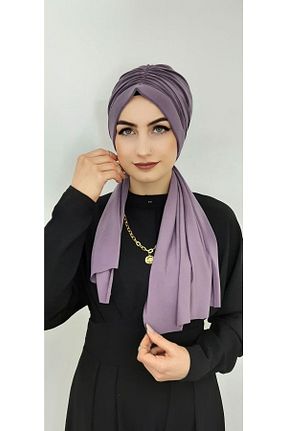 کلاه شنای حجاب بنفش زنانه Genel Markalar - کد 267470280
