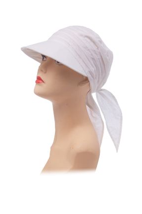 کلاه سفید زنانه پلی استر کد 267775604