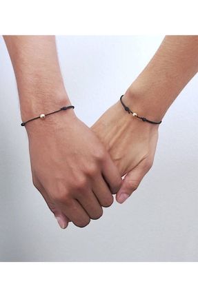 دستبند جواهر مشکی زنانه روکش طلا کد 268898105