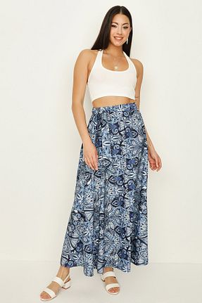 دامن آبی زنانه پلی استر Select Moda - کد 269338009