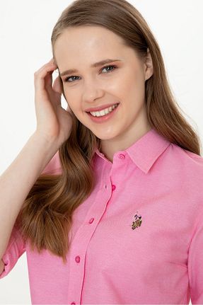 پیراهن صورتی زنانه رگولار U.S. Polo Assn. - کد 268321782