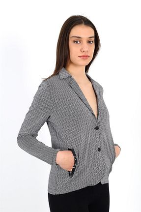 کت طوسی زنانه پنبه ای Banadamoda - کد 269384681