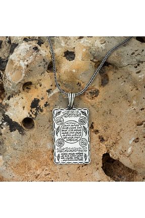 گردنبند نقره سفید مردانه 925 عیار YÜZÜK SANATI - کد 269348500