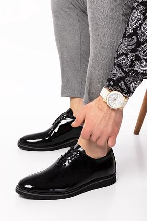 کفش کلاسیک مشکی مردانه چرم خالص maximoda - کد 270331099