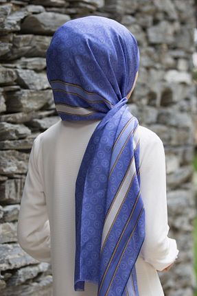 شال بنفش زنانه ابریشم Vissona - کد 270706224
