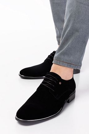 کفش کلاسیک مشکی مردانه جیر maximoda - کد 270347041