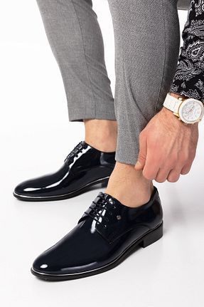 کفش کلاسیک سرمه ای مردانه جیر maximoda - کد 270351229