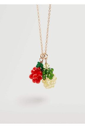 گردنبند جواهر طلائی زنانه فلزی MANGO - کد 269581505