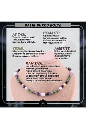گردنبند جواهر رنگی زنانه سنگ طبیعی OSMANLI DEĞERLİ TAŞ - کد 269586750