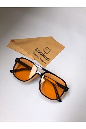 عینک آفتابی نارنجی زنانه UV400 LOOKUP - کد 261021777