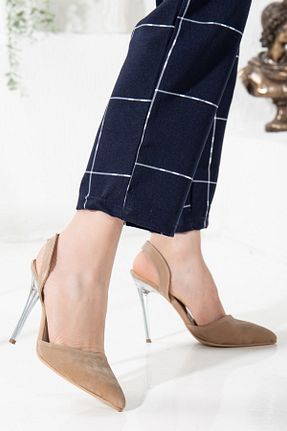 کفش پاشنه بلند کلاسیک بژ زنانه جیر SOFT FASHION - کد 271803448