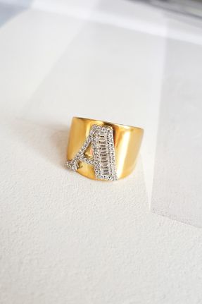 انگشتر نقره طلائی زنانه کد 270749139