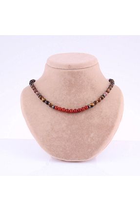 گردنبند جواهر رنگی زنانه سنگ طبیعی OSMANLI DEĞERLİ TAŞ - کد 271380522
