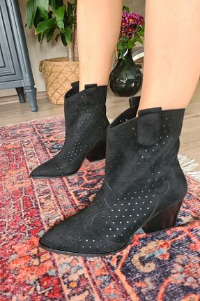 بوت / نیم بوت مشکی زنانه پاشنه ضخیم Topukla Footwear - کد 271391454