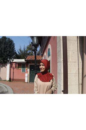 روسری نارنجی 70 * 180 Meralce - کد 271448048
