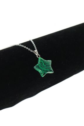 گردنبند جواهر سبز زنانه سنگی کد 271972246