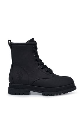 بوت / نیم بوت مشکی زنانه چرم مصنوعی U.S. Polo Assn. - کد 3697067