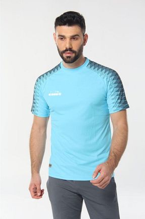 تیشرت اسپرت فیروزه ای مردانه رگولار Diadora - کد 57670189