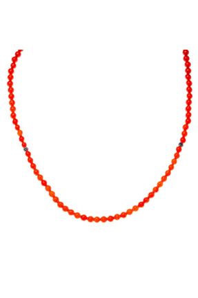 گردنبند جواهر مشکی زنانه آهن کد 91879292