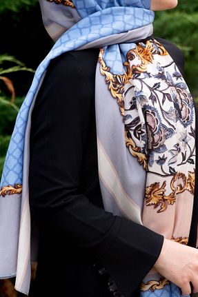 شال بژ زنانه ابریشم Vissona - کد 270690692