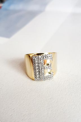 انگشتر نقره طلائی زنانه کد 270743771